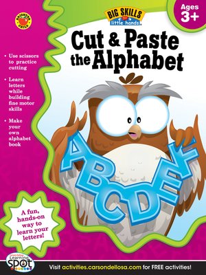 cover image of Cut & Paste the Alphabet, Grades Preschool - K